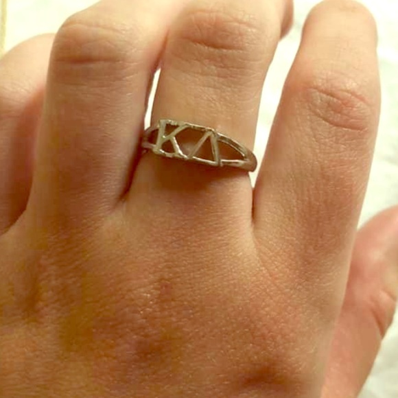 Kappa Delta Jewelry - Sterling Silver size 6 Kappa delta ring